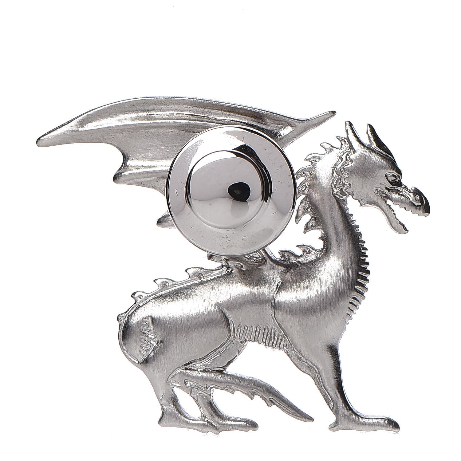 Hermes Palladium Dragon Brooch 4 of 4