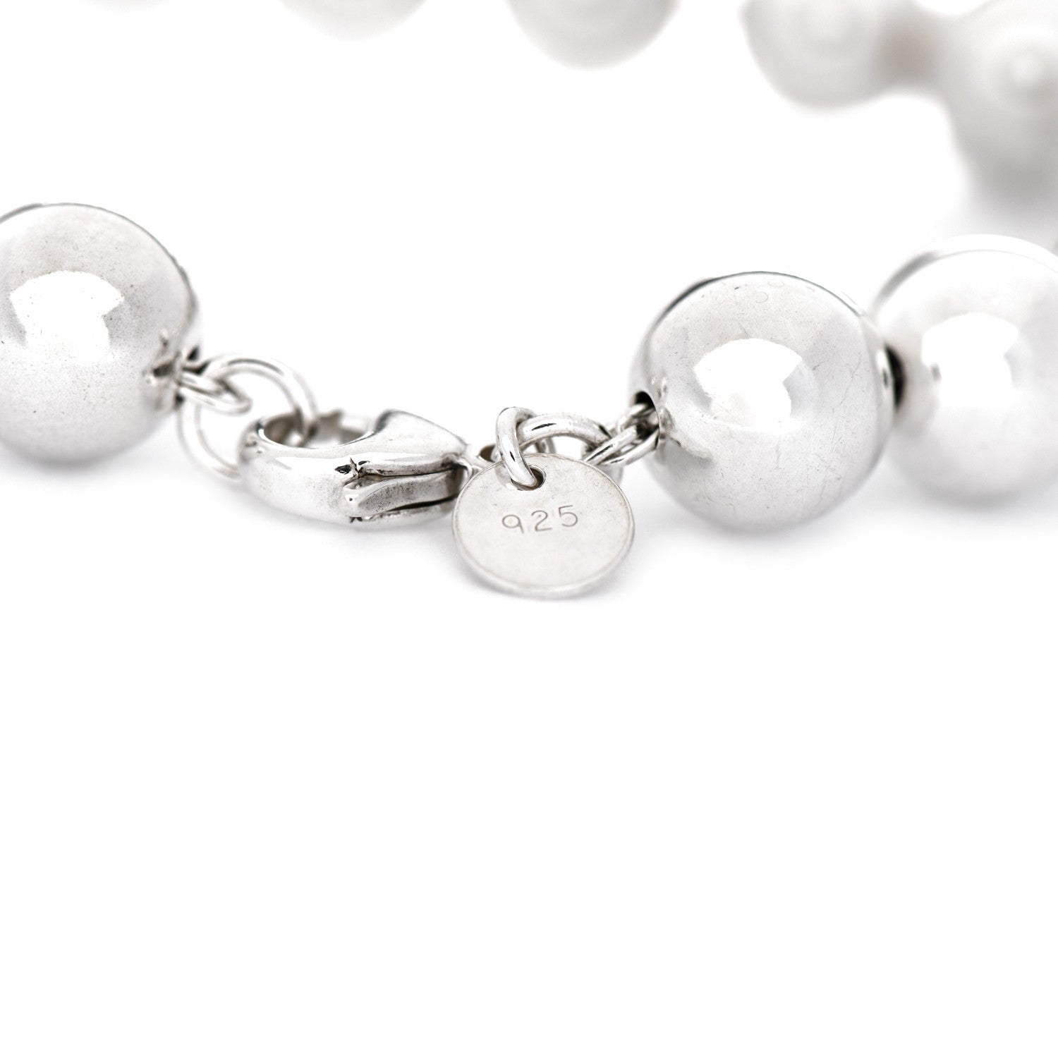 Tiffany Sterling Silver 10mm HardWear Ball Bracelet 3 of 5