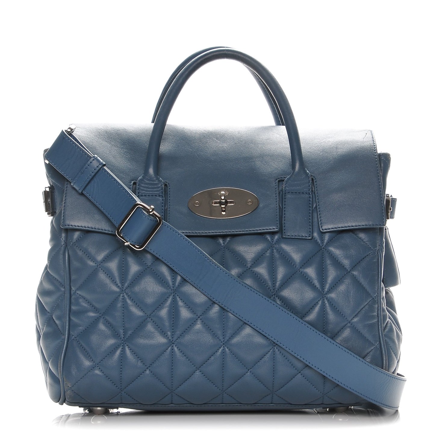 Nappa Quilted Cara Delevingne Convertible Bag Blue