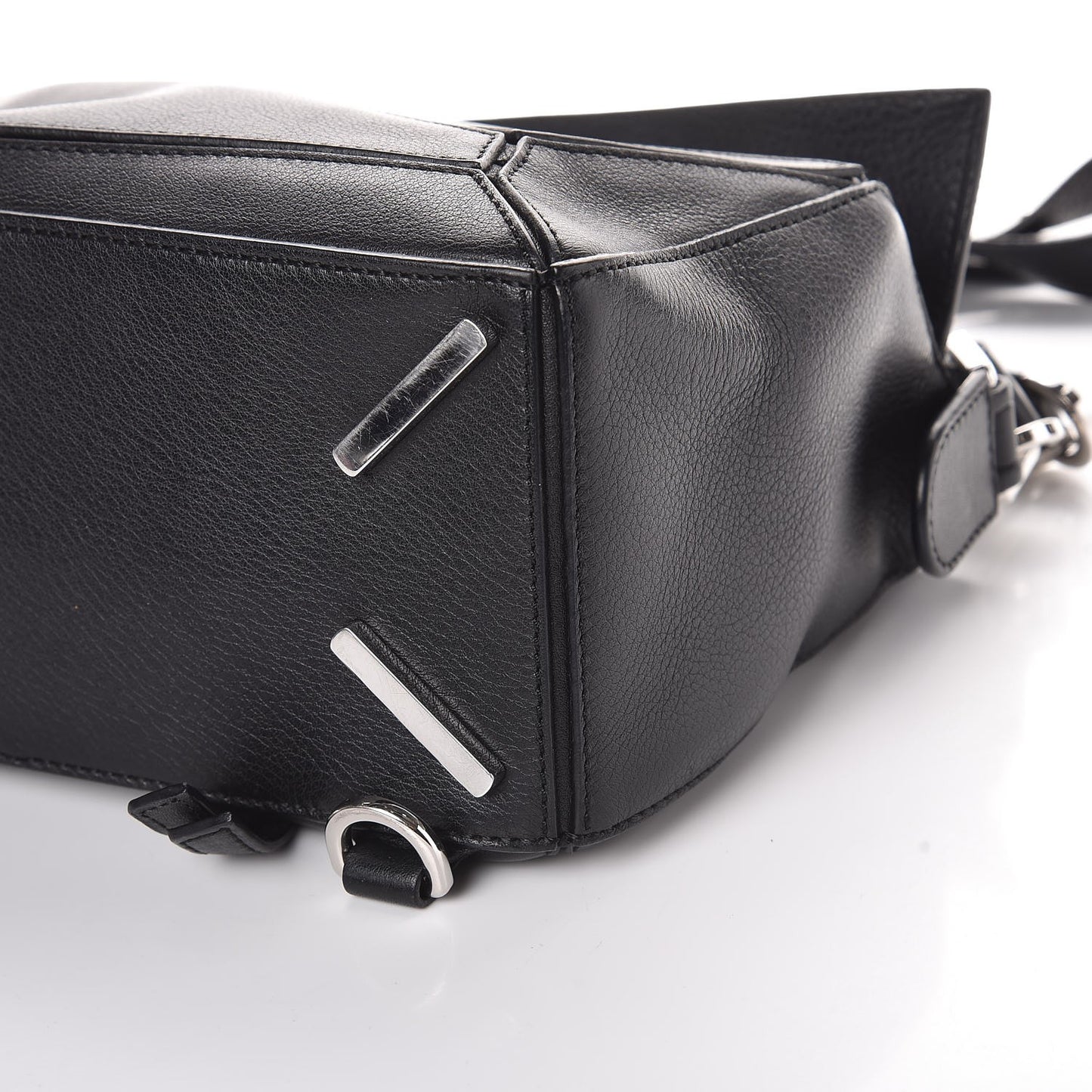 Calfskin Small Puzzle Bag Black