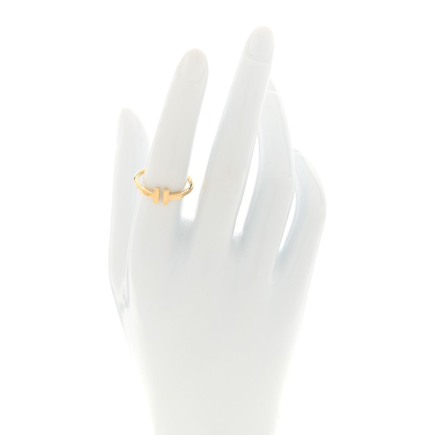 18K Yellow Gold T Wire Ring 54 6.75
