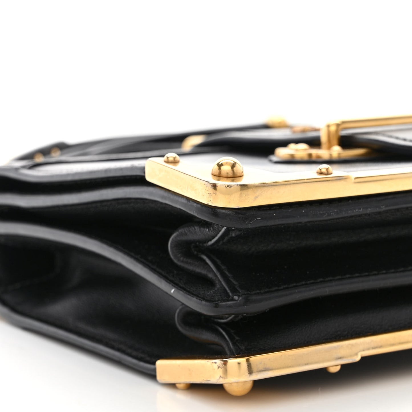 City Calf Saffiano Cahier Bag Black