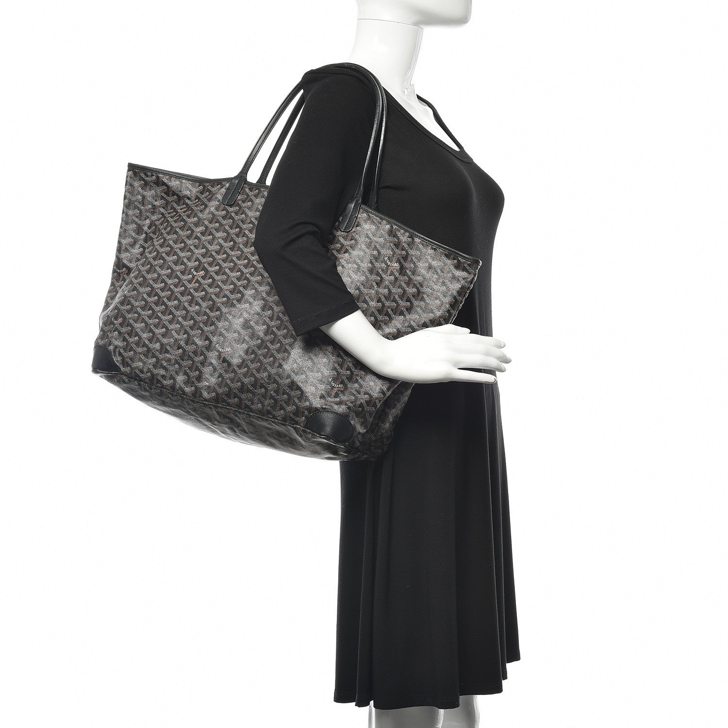 Goyard Goyardine Saint Louis GM Black 2 of 9