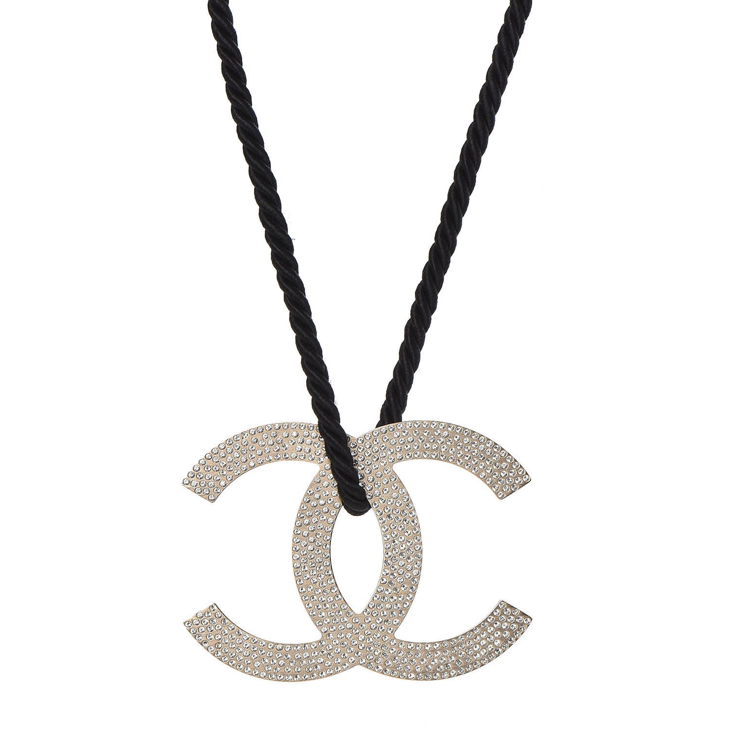 Crystal CC Rope Necklace