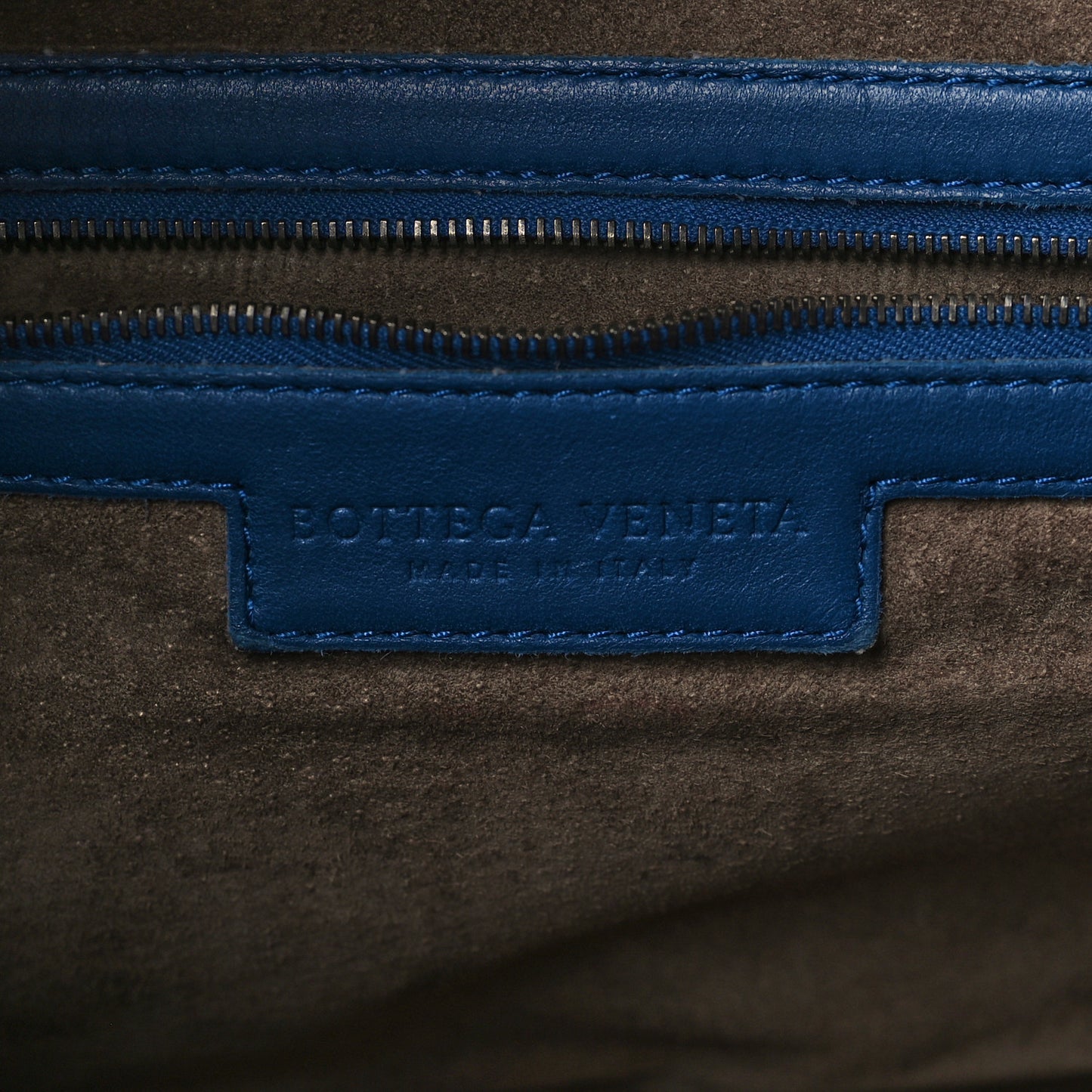 Nappa Intrecciato Pillow Crossbody Messenger Blue