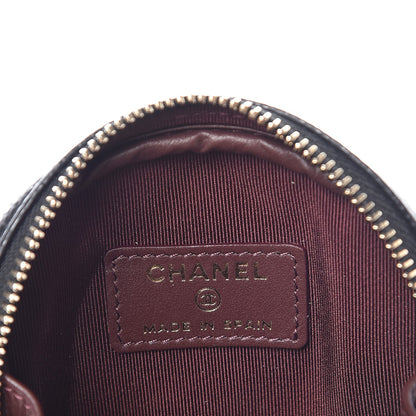 Chanel Caviar Quilted Zip Around Classic Coin Purse Black 6 of 8