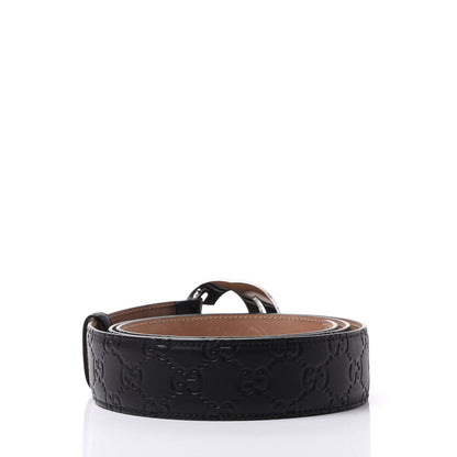 Gucci Guccissima Signature Interlocking G 40mm Belt 115 46 Black 2 of 5