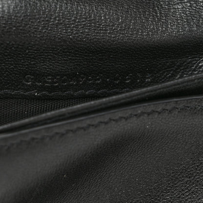 Saint Laurent Lambskin Y Quilted Monogram Compact Loulou Wallet Black 7 of 8