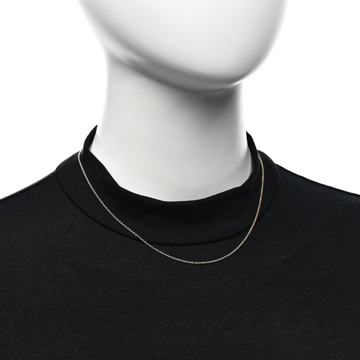 18K Yellow Gold Chain Necklace 16"