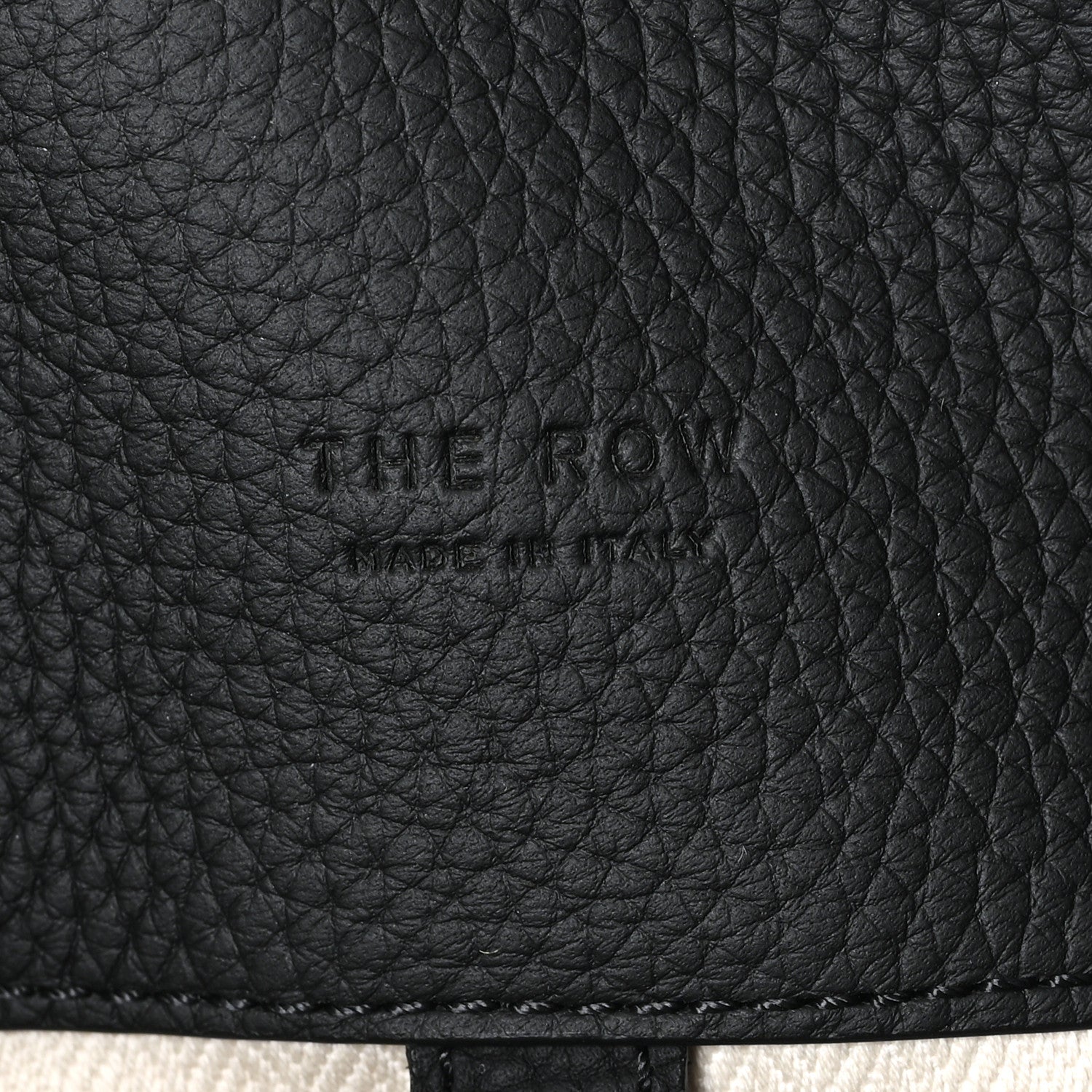 The Row Grained Calfskin Soft Margaux 17 Black 6 of 9