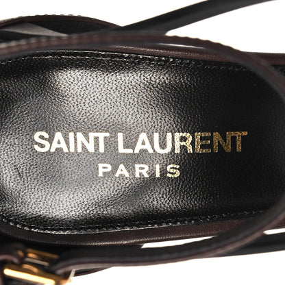 Saint Laurent Calfskin Cassandra 100 Sandals 40 Moro 9 of 10