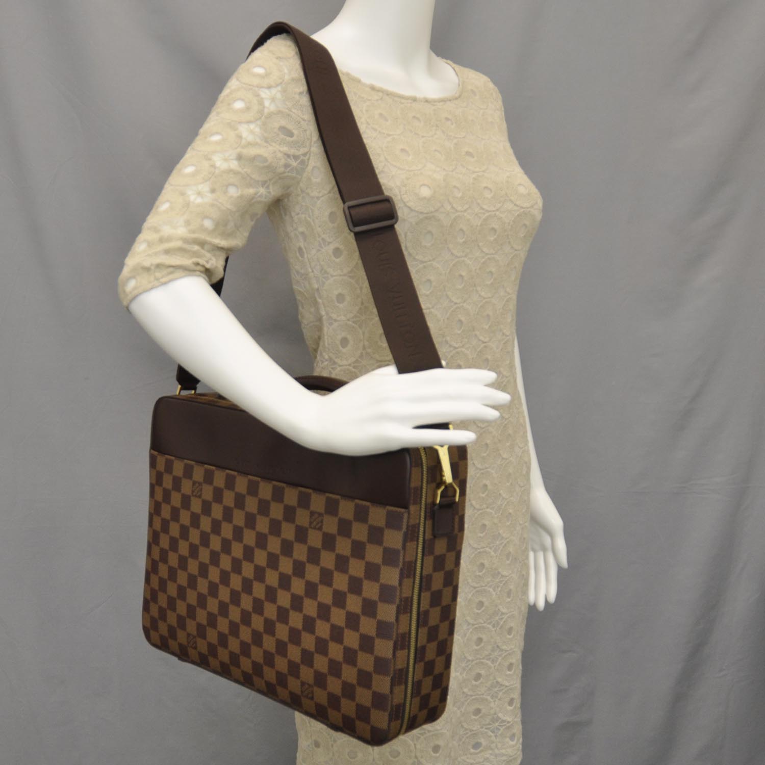 Louis Vuitton Damier Ebene Porte Ordinateur Sabana Computer Case 2 of 13