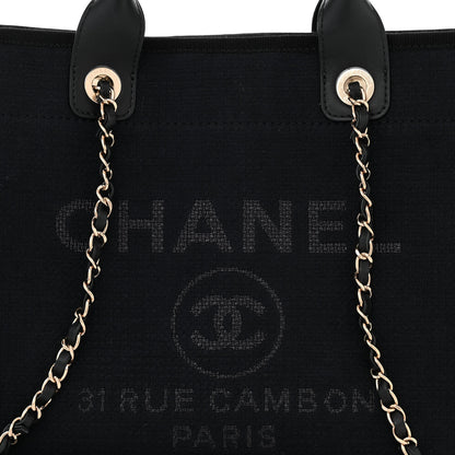 Chanel Mixed Fibers Small Deauville Tote Black 9 of 12