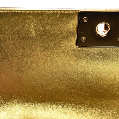 Chanel Metallic Patent Calfskin Quilted Small Boy Flap Gold 8 of 9