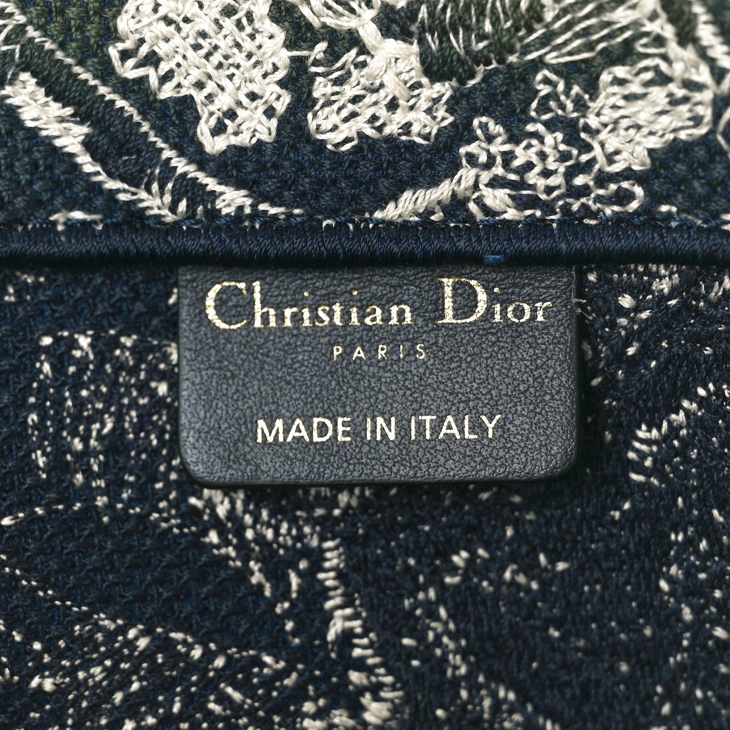 Christian Dior Canvas Embroidered Large Dioriviera Toile De Jouy Reverse Book Tote Blue 6 of 11