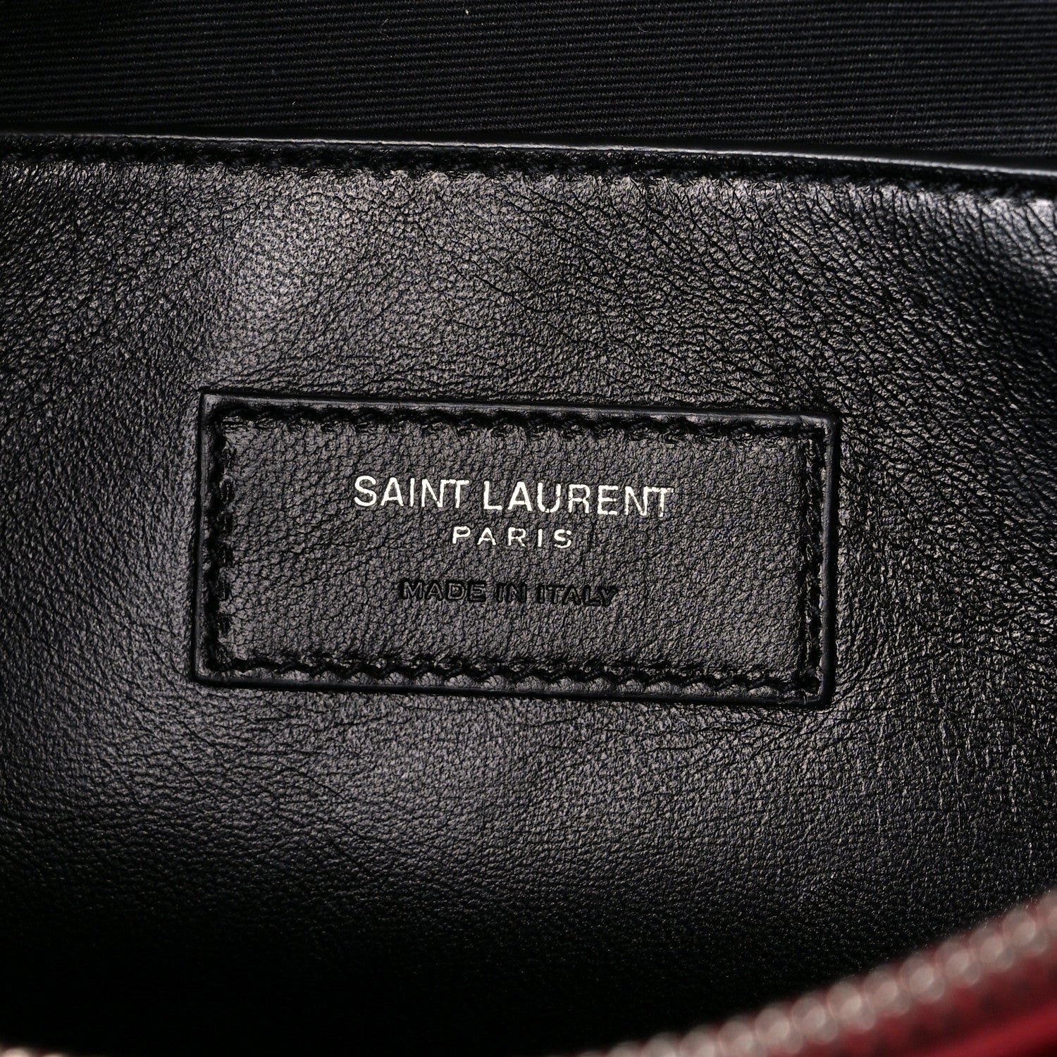 Saint Laurent Grain De Poudre Medium West Hollywood Monogram Fold-Over Palissandre 7 of 16
