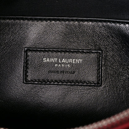 Saint Laurent Grain De Poudre Medium West Hollywood Monogram Fold-Over Palissandre 7 of 16