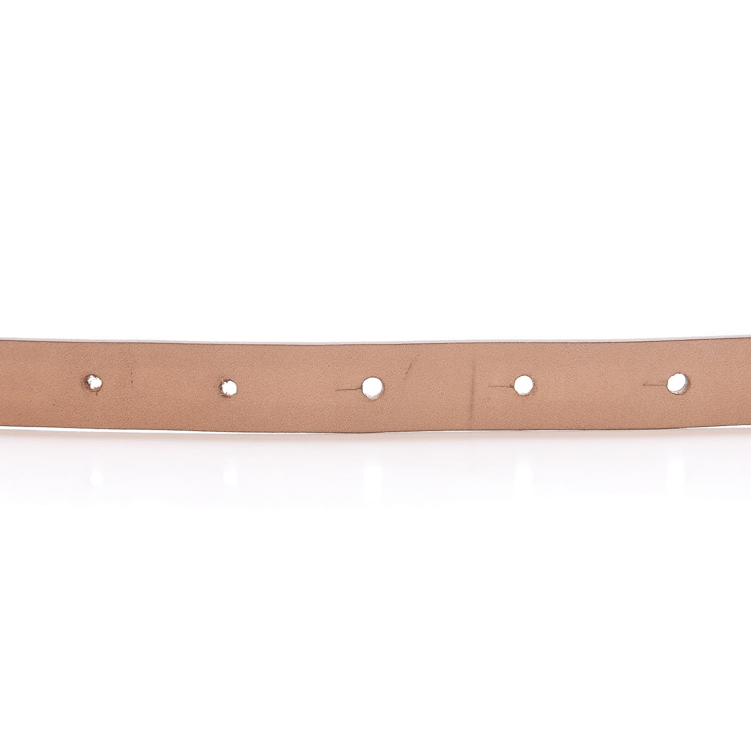 Chanel Patent CC Logo Skinny Belt 95 38 Beige 7 of 12