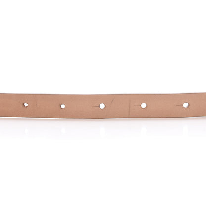 Chanel Patent CC Logo Skinny Belt 95 38 Beige 7 of 12