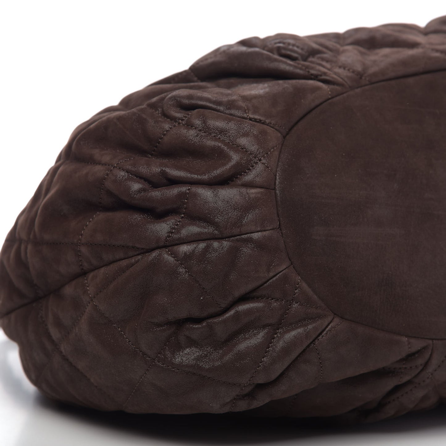 Iridescent Calfskin Quilted Large In The Mix Tote Brown