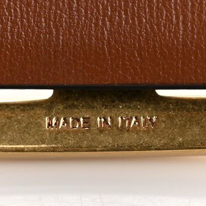 Valentino Garavani Glossy Calfskin VLogo Reversible 30mm Belt 85 34 Saddle Brown Black 5 of 7