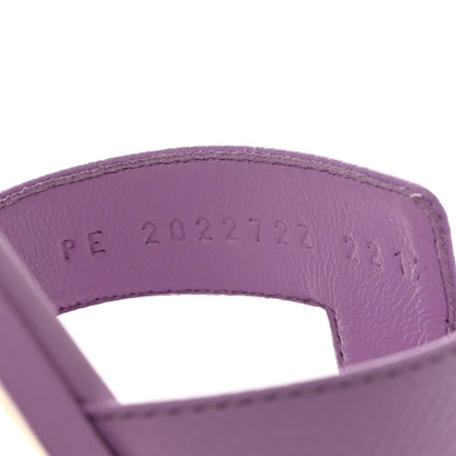 Hermes Epsom Oran Sandals 37 Violet Amethyste 6 of 9