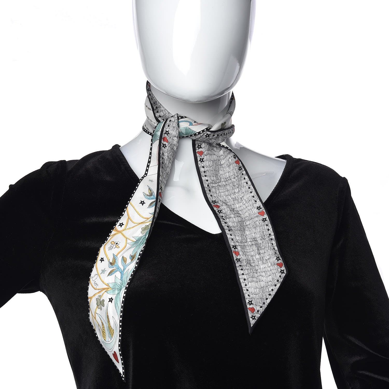 Christian Dior Silk L'Amoureux Mitzah Scarf 2 of 3