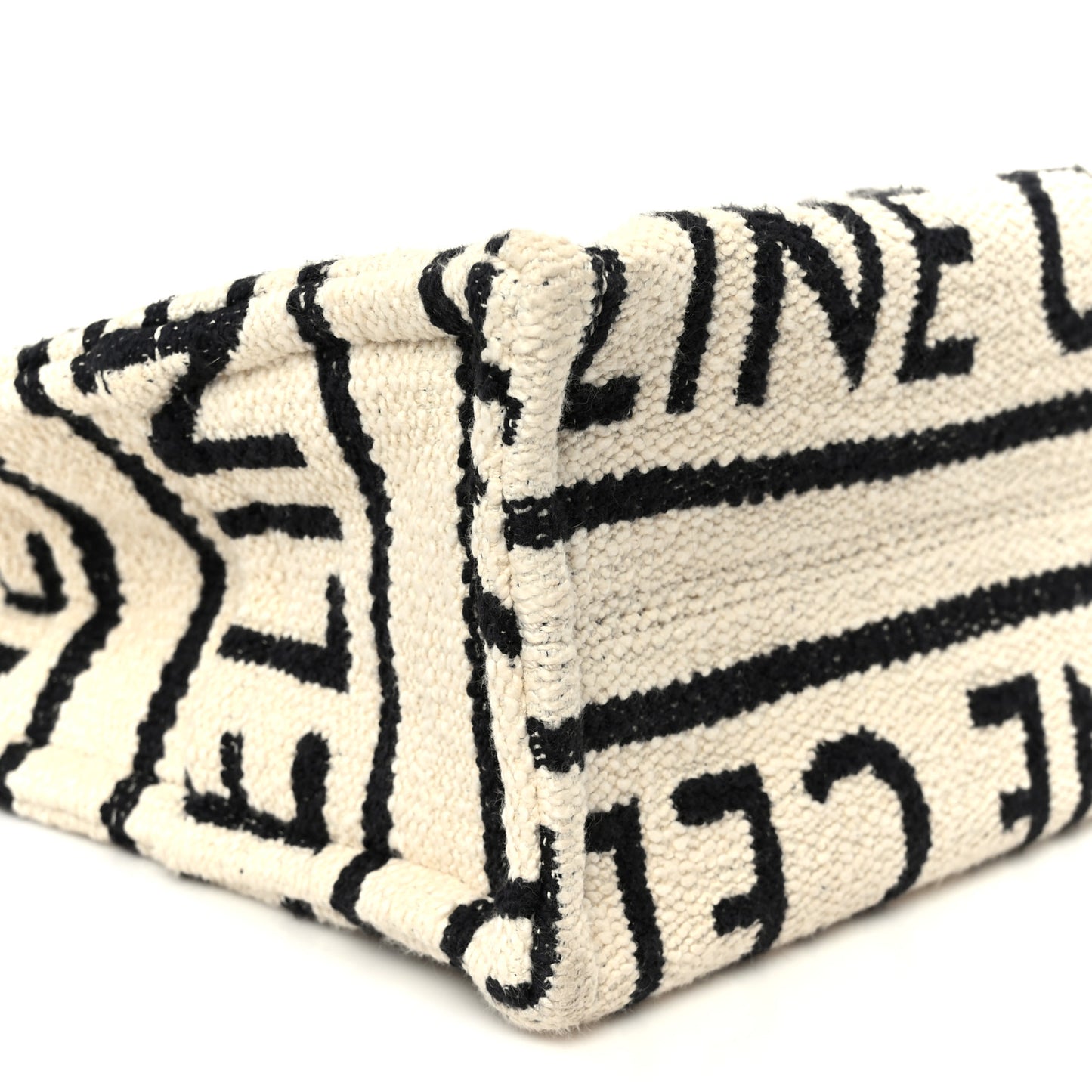 Canvas Small All Over Cabas Thais White Black