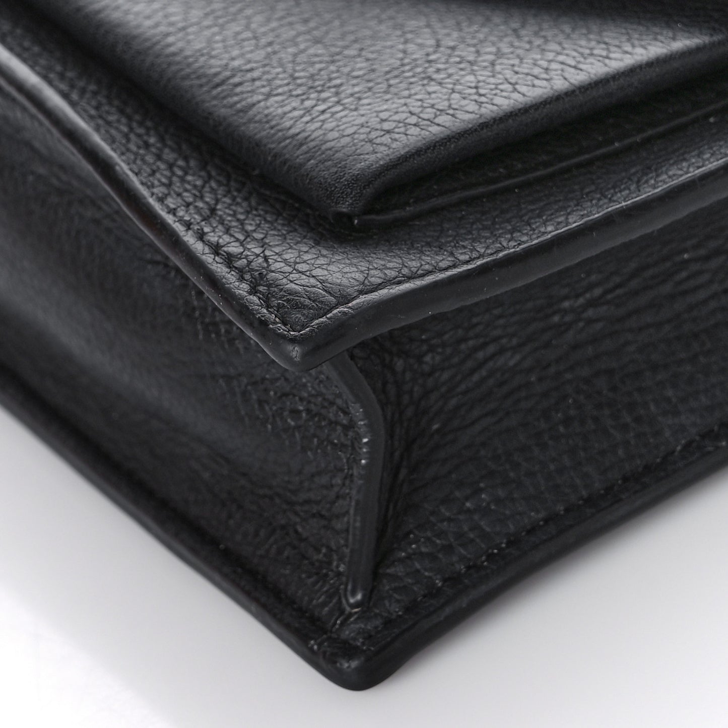 Soft Calfskin My Lockme Chain Pochette Black