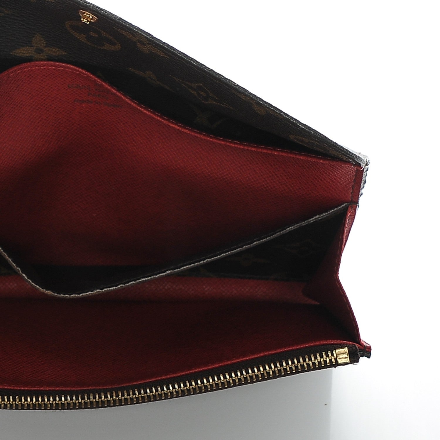 Louis Vuitton Monogram Emilie Wallet Red 5 of 6