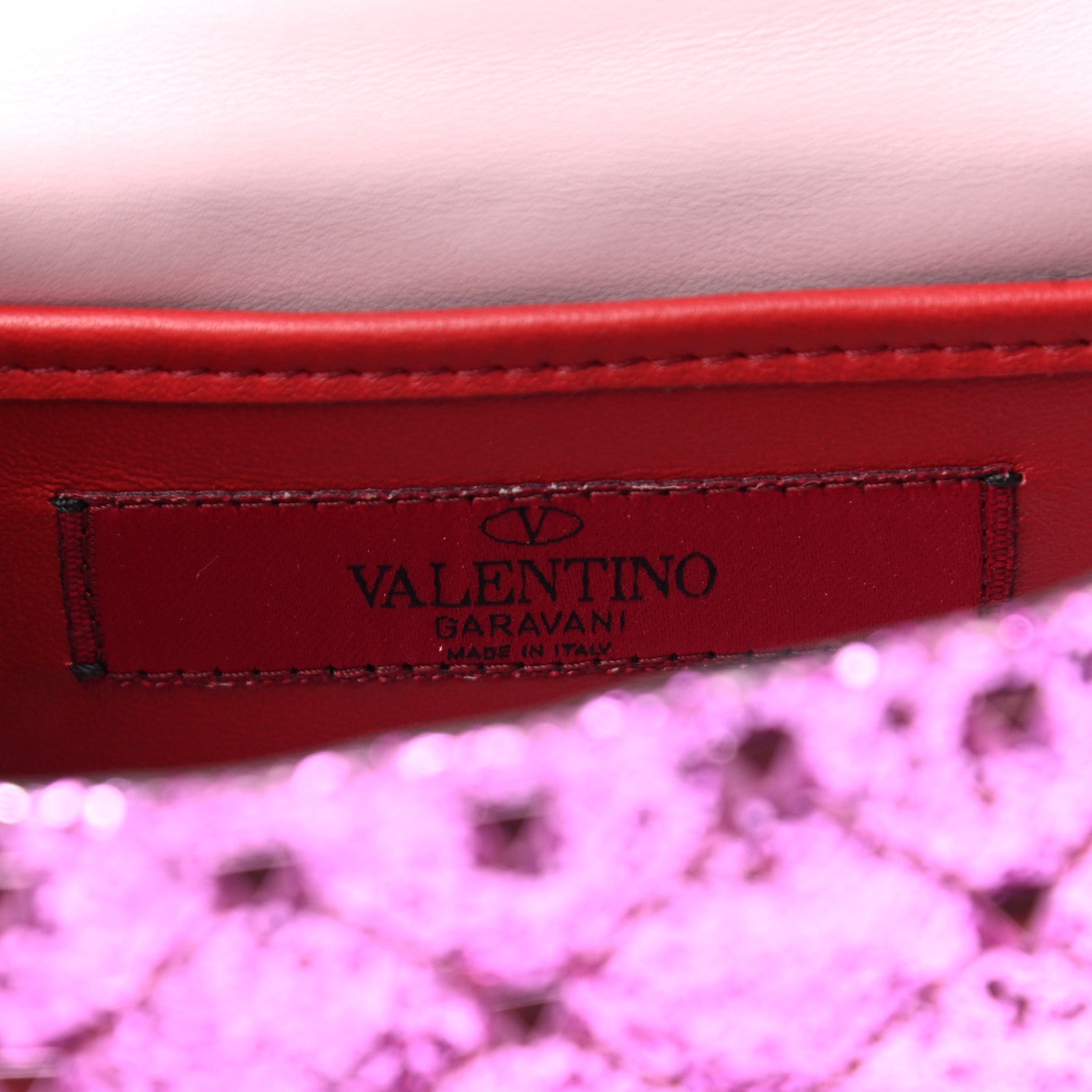 Valentino Garavani Glitter Mini Rockstud Spike Shoulder Bag Water Lilac 7 of 9