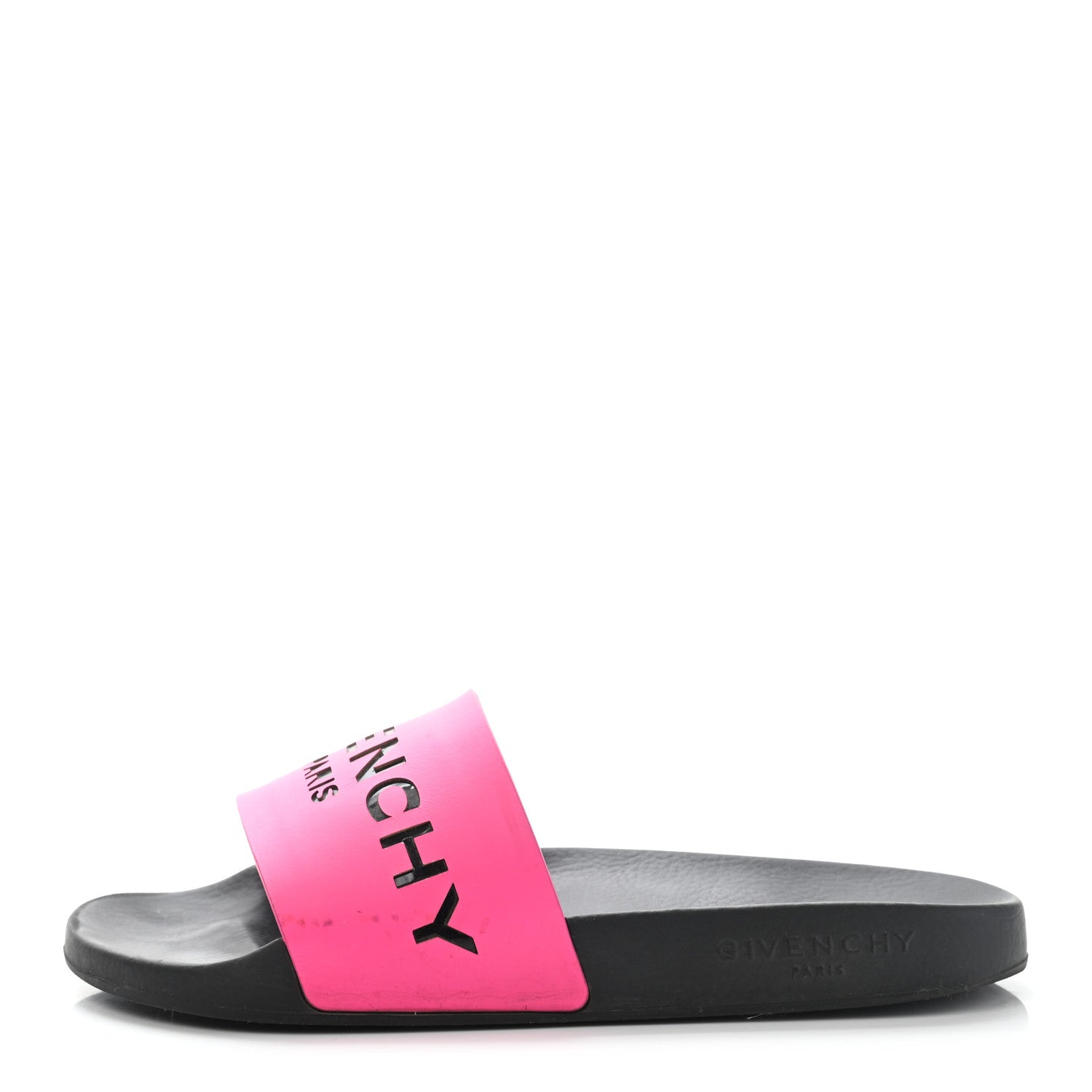 Givenchy Calfskin Logo Womens Pool Slide Sandals 36 Rose Black 1 of 13