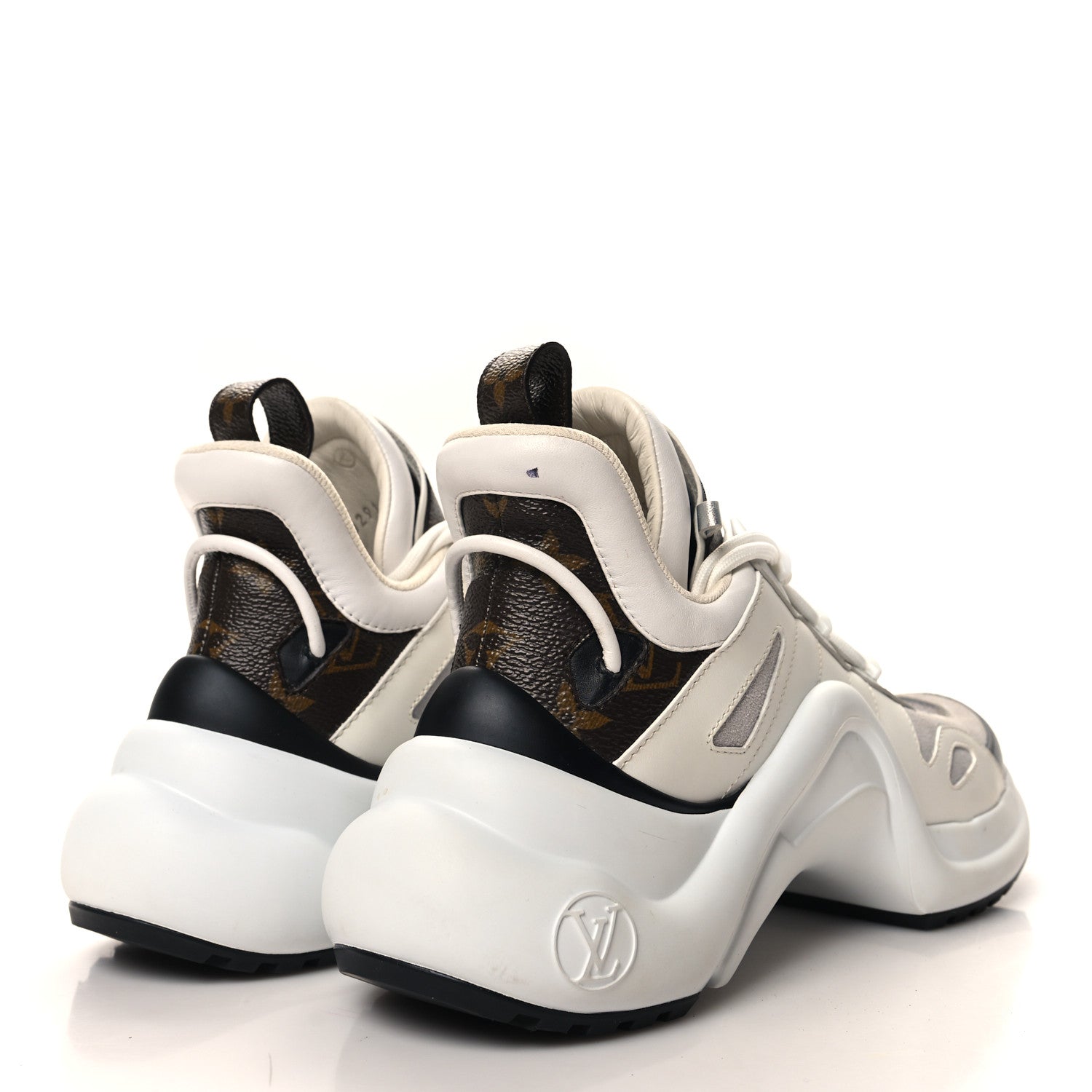 Louis Vuitton Monogram LV Archlight Sneakers 37 Grey White 4 of 10