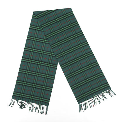 Burberry Cashmere Vintage Check Scarf Green 2 of 3
