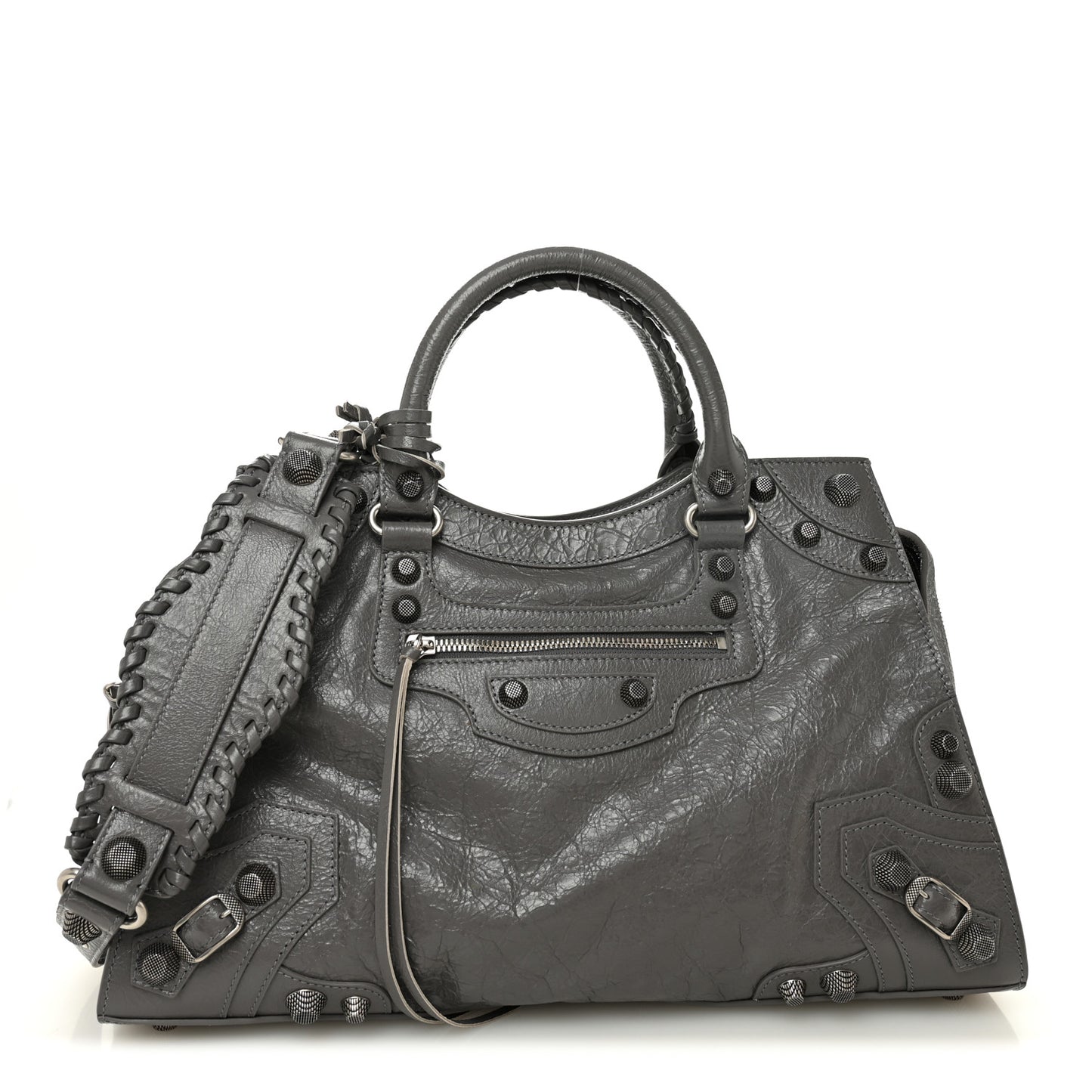 Agneau Arena Neo Cagole City Handbag Dark Grey