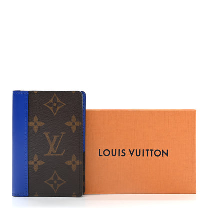Louis Vuitton Monogram Macassar Pocket Organizer NM Blue 7 of 7