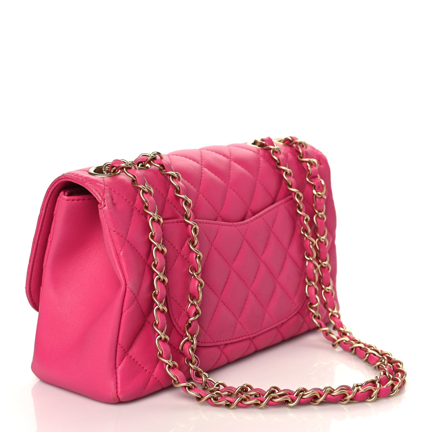 Lambskin Quilted Medium Mademoiselle Chic Flap Pink