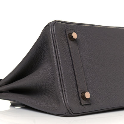Hermes Togo Birkin 25 Etain 8 of 34