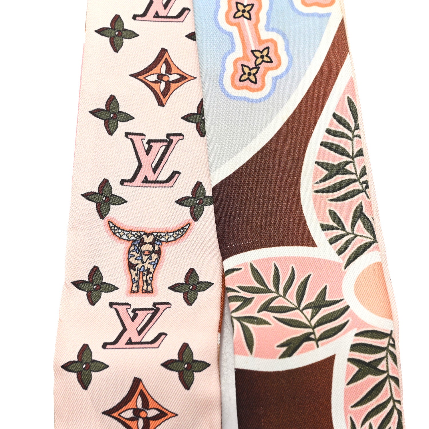 Louis Vuitton Silk Astro Taurus BB Bandeau Beige 4 of 4