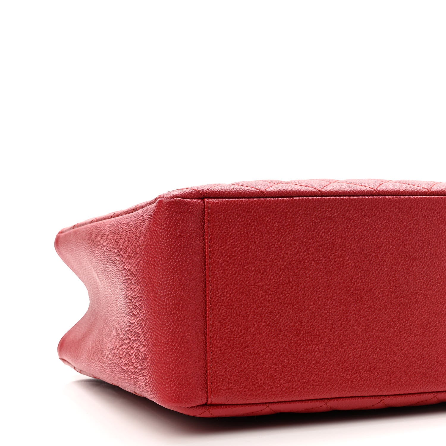 Chanel Caviar Quilted Grand Shopping Tote GST Red 9 of 10
