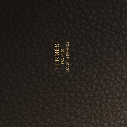 Hermes Taurillon Clemence Picotin Lock 18 PM Etoupe 6 of 13