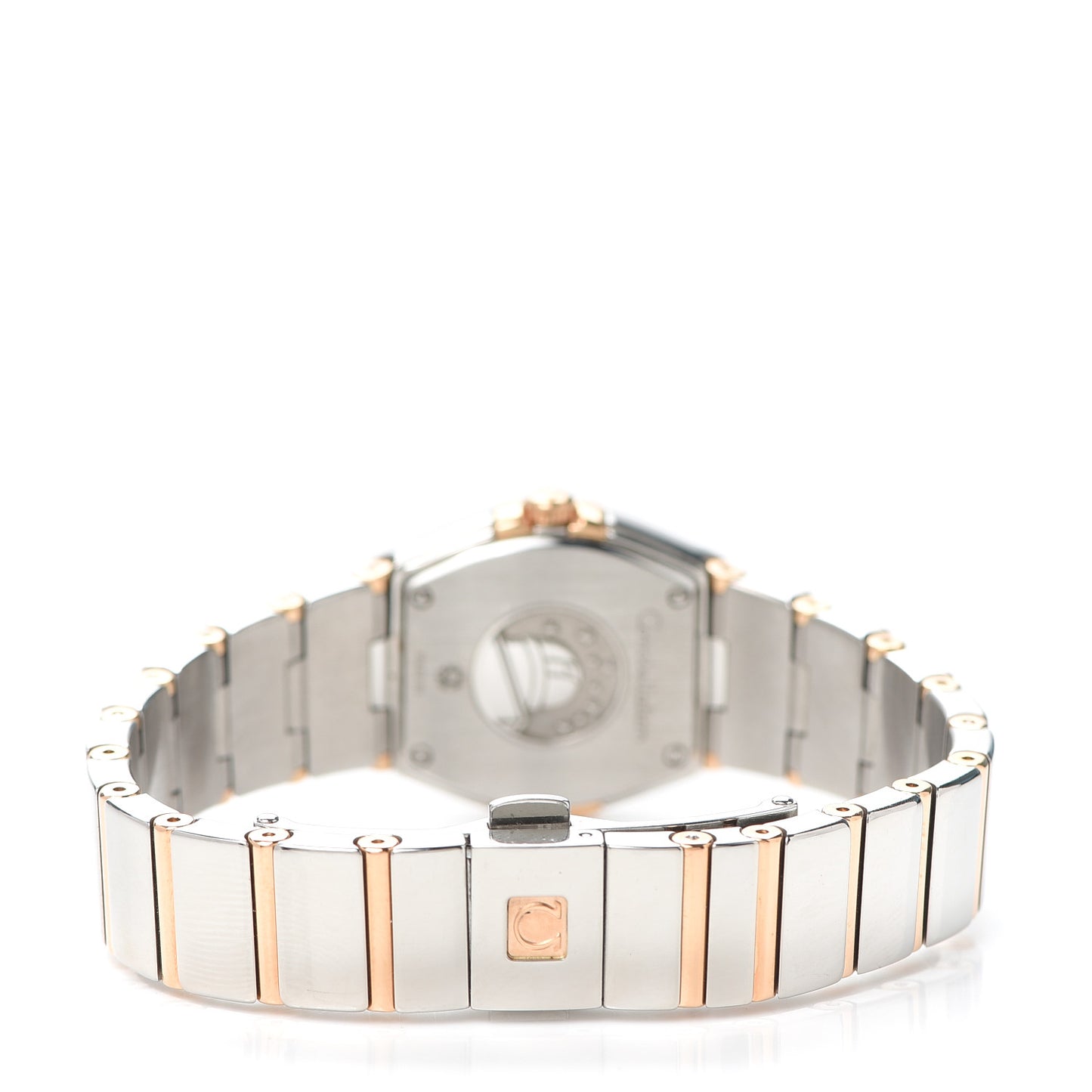 Stainless Steel 18K Red Gold Diamond 24mm Constellation Quartz Watch Brown 123.20.24.60.63.002