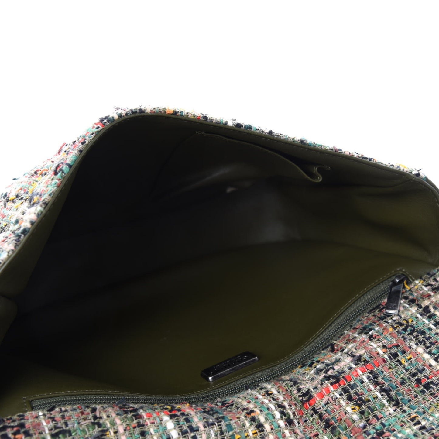 Tweed Sequins Havana Stroll Messenger Khaki