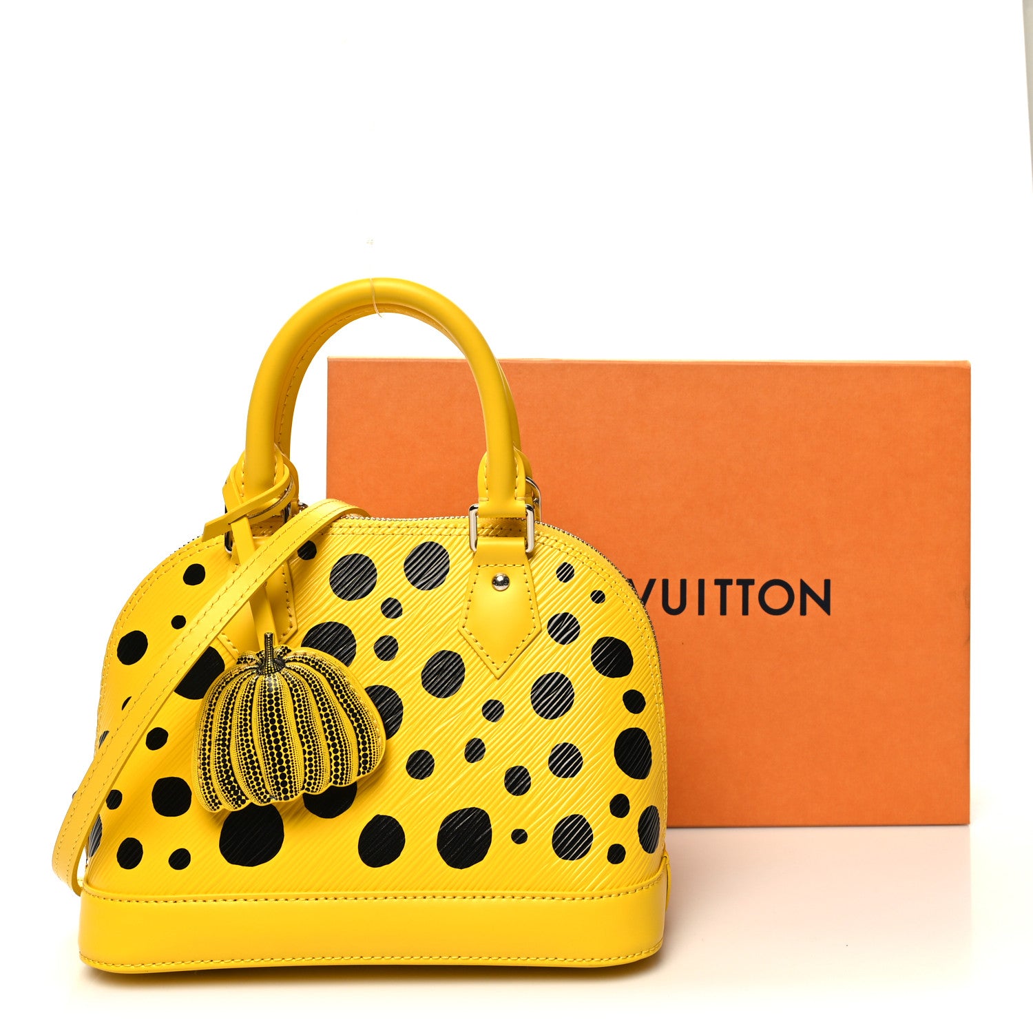 Louis Vuitton LV X YK Epi Alma BB Yellow Black 10 of 10