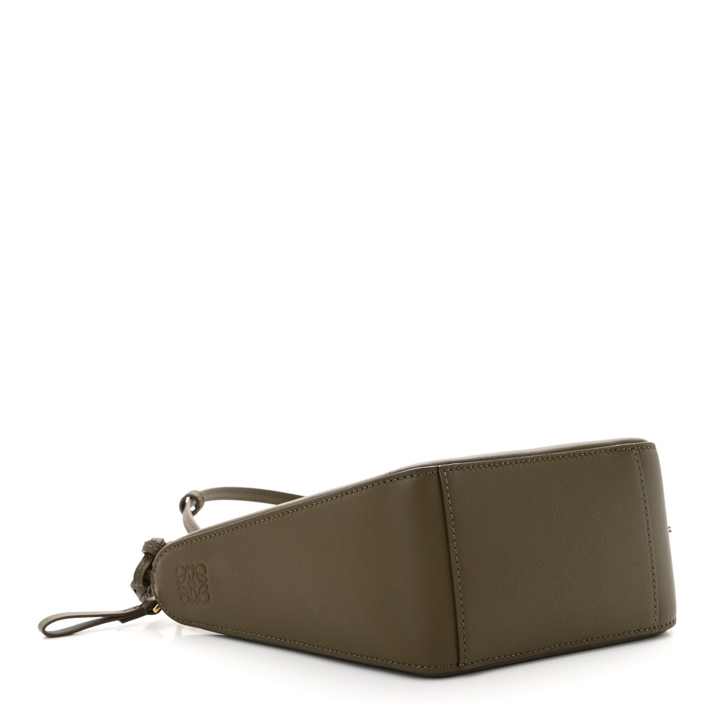 Calfskin Mini Hammock Hobo Dark Khaki Green