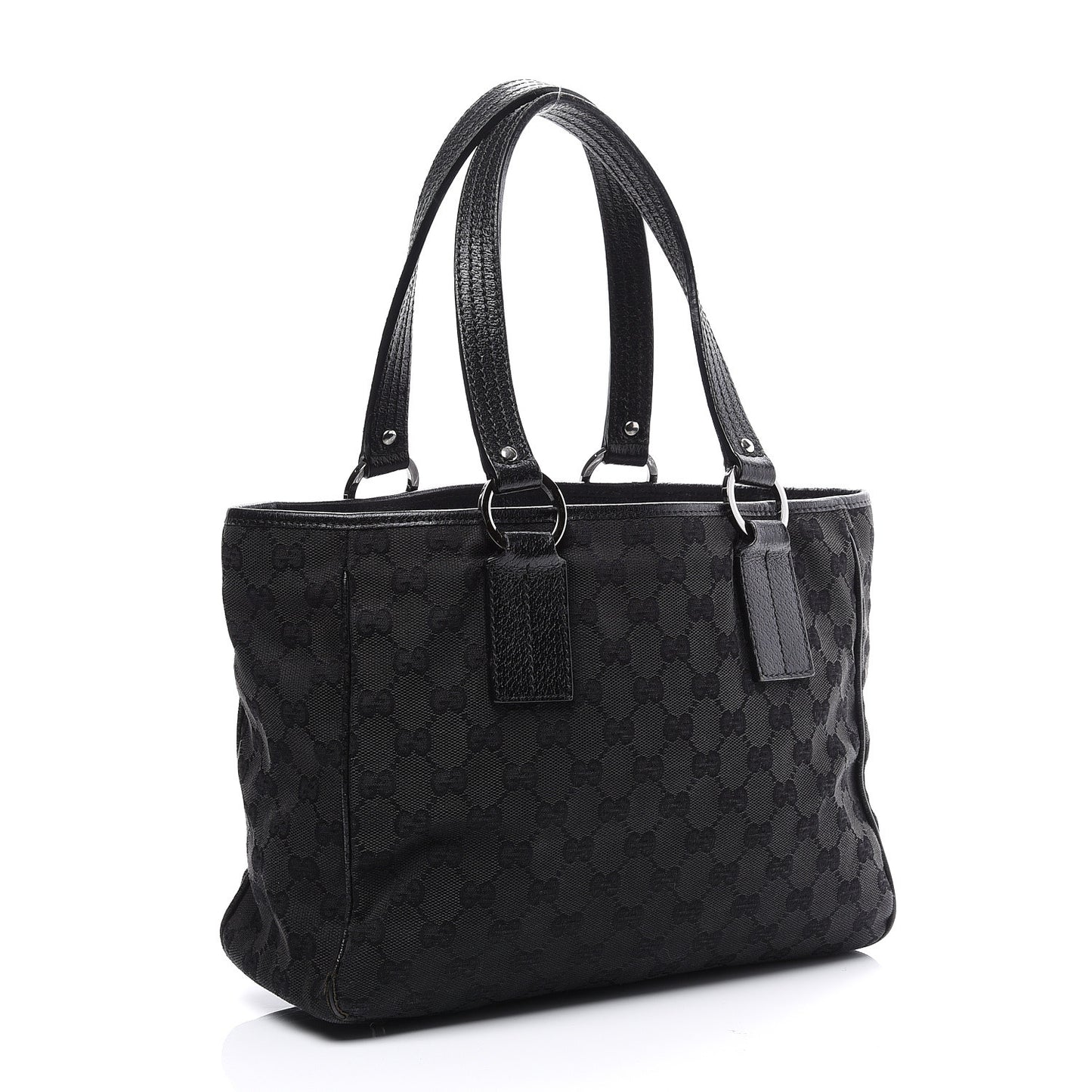 Monogram Medium Tote Black