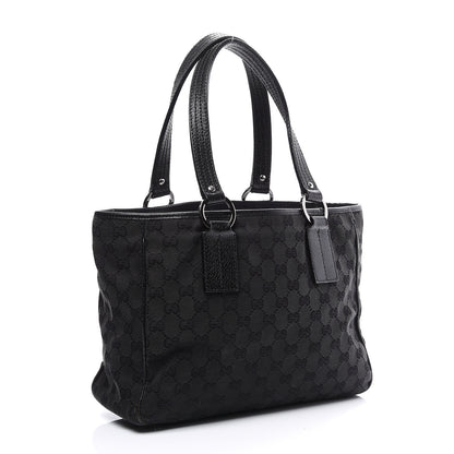 Gucci Monogram Medium Tote Black 2 of 10