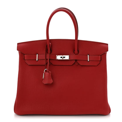 Hermes Togo BIRKIN 35 Rouge Garance 1 of 13