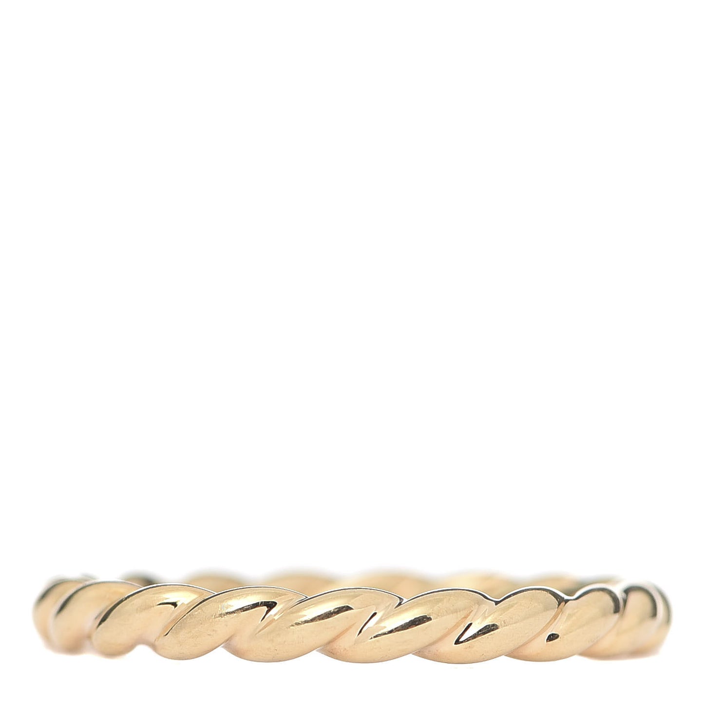 18K Yellow Gold 2mm Cable Classics Band Ring 57 8
