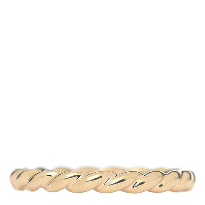 David Yurman 18K Yellow Gold 2mm Cable Classics Band Ring 57 8 3 of 4